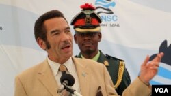 Bostwana president Ian Khama.