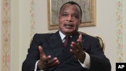 FILE - President of the Republic of Congo, Denis Sassou-Nguesso.