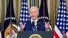 US President Joe Biden speaks in the State Dining Room of the White House in Washington, Nov. 9, 2022.