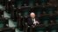 Jaroslaw Kaczynski, leader of the conservative ruling party Law and Justice, takes part in a parliamentary session in Warsaw, Poland, April 3, 2020. 