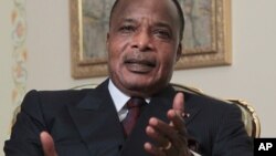 Shugaban Jamhuriyar Congo, Denis Sassou-Nguesso wanda yake son ya canza kundun tsarin mulkin kasar domin ya yi tazarce