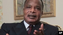 Shugaban Jamhuriyar Kwango, Denis Sassou-Nguesso wanda ya ci zaben raba gardama akan kundun tsarin mulkin kasar