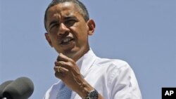 President Barack Obama speaks about immigration reform at the Chamizal National Memorial Park in El Paso, Texas, May 10, 2011