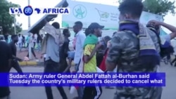 VOA60 Africa - Khartoum Tense as Sudan Activists Reject Military Election Plan