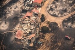 Property damaged by the East Gippsland fires in Sarsfield, Victoria, Australia, Jan. 1, 2020.