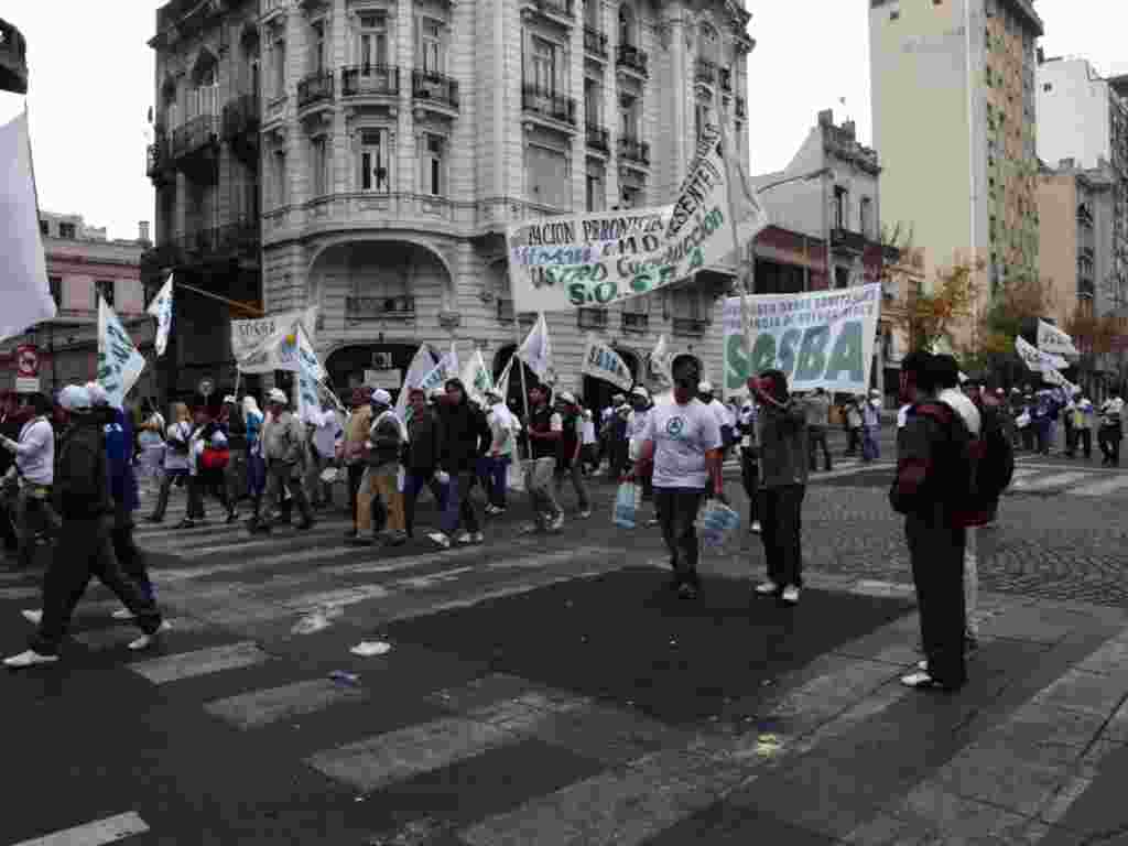 Celebración del Día del Trabajador en Buenos Aires, Argentina.