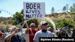 Protest at Senekal magistrate court in South Africa