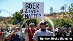 Protest at Senekal magistrate court in South Africa