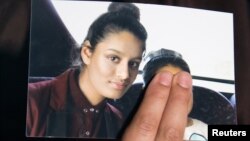 Ảnh của Shamima Begum, 20 tuổi, người đã bỏ nước Anh để đi sang Syria theo IS từ năm 15 tuổi.