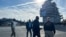 FILE - U.S. Secretary of Defense Lloyd Austin visits the aircraft carrier USS Gerald R. Ford in the eastern Mediterranean Sea on Dec. 20, 2023. Iran has threatened to "close" the Mediterranean because of the war in Gaza.
