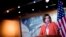 FILE - House Speaker Nancy Pelosi speaks during a news conference on Capitol Hill, April 24, 2020, in Washington.