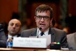 Polish Ambassador Piotr Wilczek testifies before the Senate Appropriations State, Foreign Operations and Related Programs Subcommittee on Capitol Hill in Washington, March 7, 2017.