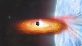 An artist's rendering of the first planet candidate identified outside of our Milky Way galaxy is pictured next the M51 galaxy. (Credits: X-ray: NASA/CXC/SAO/R. DiStefano, et al.; Optical: NASA/ESA/STScI/Grendler)