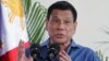방중 필리핀 대통령 "남중국해 전쟁은 무의미한 일"