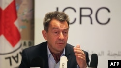 FILE- Peter Maurer, President of the International Committee of the Red Cross (ICRC).