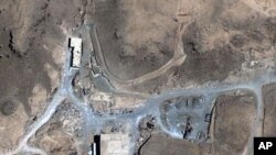An August 5, 2007 satellite image provided by DigitalGlobe shows a suspected nuclear reactor site in Syria.(AP)