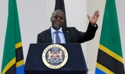 FILE - Tanzanian President John Magufuli addresses a news conference during an official visit to Nairobi, Kenya, Oct. 31, 2016.