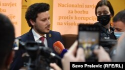 Potpredsednik Vlade Crne Gore Dritan Abazović, 21. april 2021 (Foto: RFE/RL/Savo Prelević)