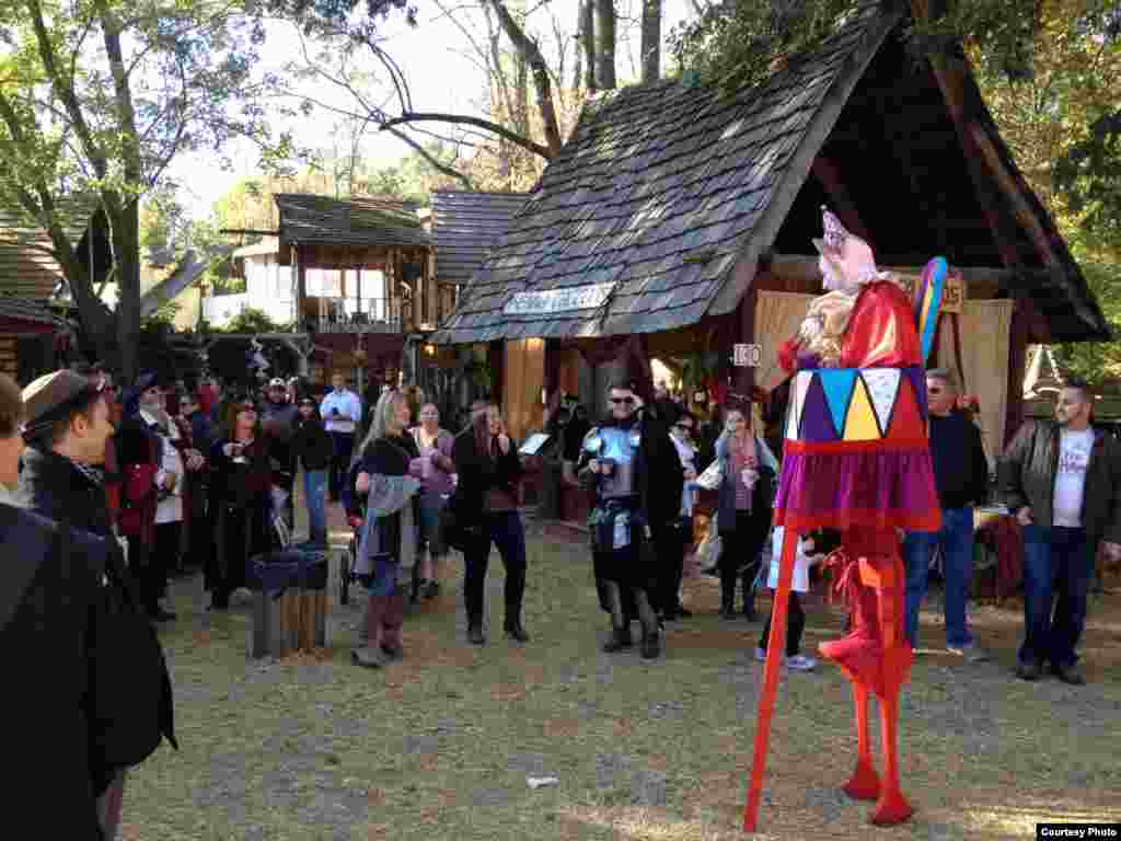 Suasana Festival Renaissance Maryland di Annapolis, negara bagian Maryland.