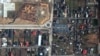 A satellite view showing Yablonska street, Bucha, Ukraine, March 31, 2022 in this satellite image. (Maxar Technologies/Handout)