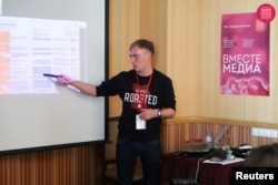 Russian journalist Ivan Golunov is seen in Moscow, Russia, Oct. 27, 2018.