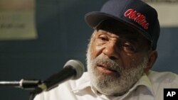 James Meredith, a los 79 años, es hoy todo un símbolo en EE.UU. de la lucha contra la segregación racial.