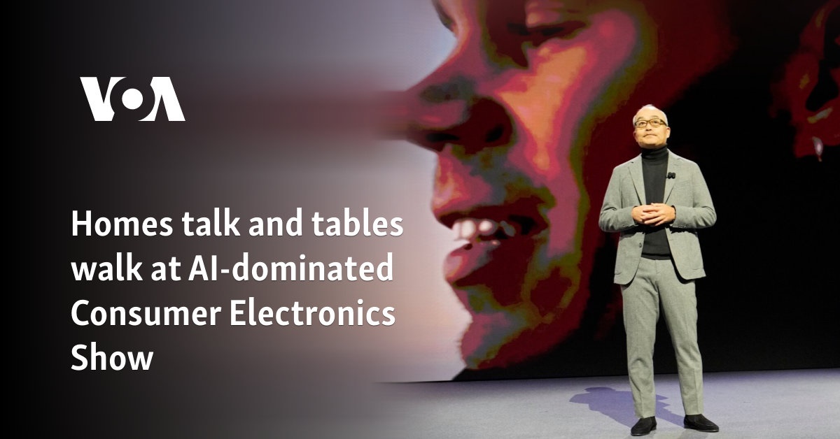 Homes talk and tables walk at AI-dominated Consumer Electronics Show