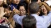 President Barack Obama greets people in the audience after speaking to Vietnamese young people during the Young Southeast Asian Leaders Initiative town hall meeting at the GEM Center in Ho Chi Minh City, Vietnam, May 25, 2016. 