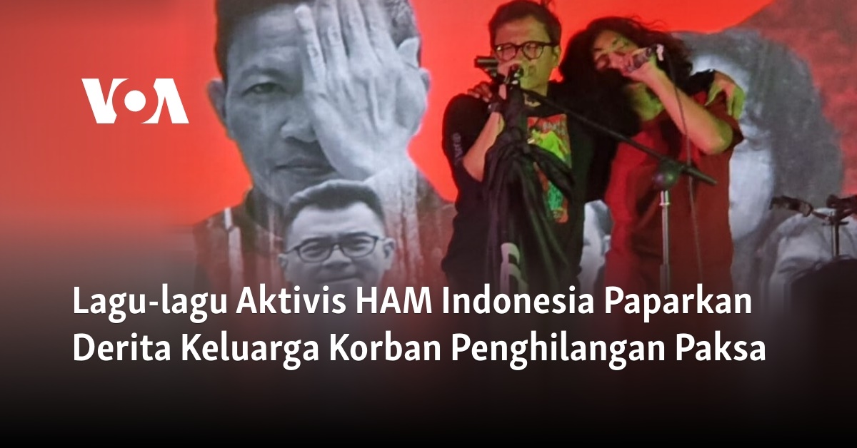 Lagu-lagu Aktivis HAM Indonesia Paparkan Derita Keluarga Korban ...