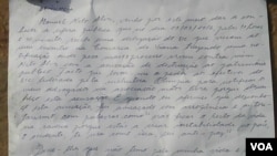 Carta de Nito Alves