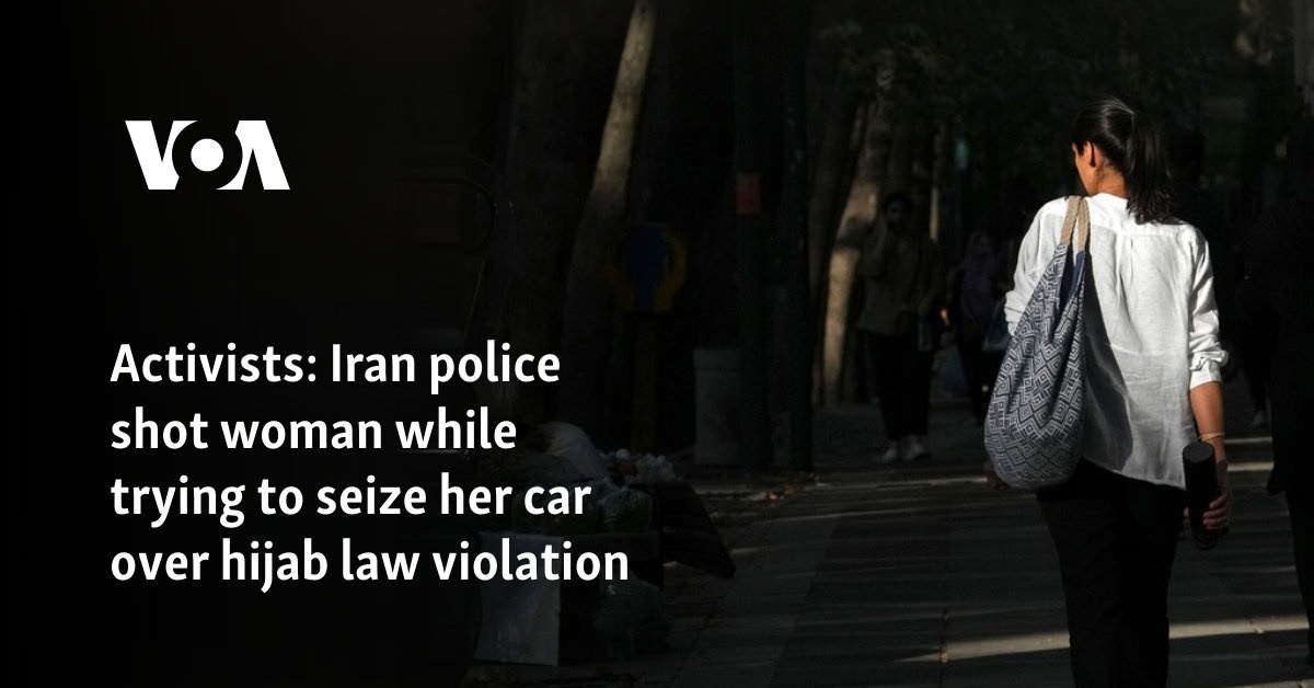 Iranian police shoot woman while trying to confiscate her car for violating hijab law