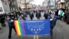 FILE - Members of OutVets, a group of gay military veterans, marches in Boston's St. Patrick's Day parade on March 15, 2015. U.S. President Joe Biden announced on June 26, 2024, that he is pardoning military veterans who were convicted for having consensual gay sex.