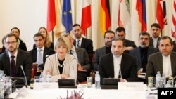 Joint Comprehensive Plan of Action (JCPOA), the Joint Commission are pictured during its first meeting at the level of Political Directors on Oct. 19, 2015 at Palais Cobourg in Vienna. 