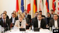 Joint Comprehensive Plan of Action (JCPOA), the Joint Commission are pictured during its first meeting at the level of Political Directors on Oct. 19, 2015 at Palais Cobourg in Vienna. 