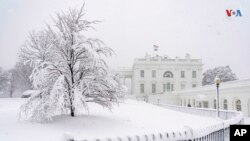 На фото: Будівля Білого дому у Вашингтоні, 3 січня, 2022 року
