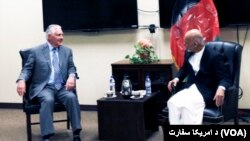 Rex Tillerson meets President Ashraf Ghani in Kabul 