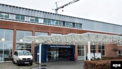 L'entrée de l'hôpital universitaire d'Aarhus à Aarhus, au Danemark, le 27 Janvier 2016. EPA / HENNING BAGGER 