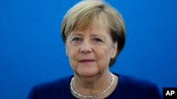 Angela Merkel na sastanku lidera svoje stranke Demohrišćanske unije, 15. oktobra 2018. (Photo: AP/Markus Schreiber)