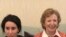 FILE - In this Dec. 15, 2018 photo, Sheikha Latifa (left) meets Mary Robinson, a former UN High Commissioner for Human Rights. 