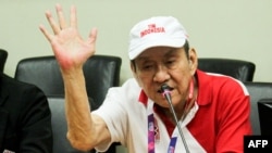 Michael Bambang Hartono, pemilik Grup Djarum, saat mengumumkan keikutsertaannya di tim bridge Indonesia untuk berlaga di Asian Games, 11 Agustus 2018.