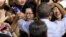 President Barack Obama greets people in the audience after speaking to Vietnamese young people during the Young Southeast Asian Leaders Initiative town hall meeting at the GEM Center in Ho Chi Minh City, Vietnam, May 25, 2016. 
