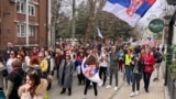 Serbia, Cacak, students in protest on their way to Cacak (Foto: Fonet/Nebojša Ilić)