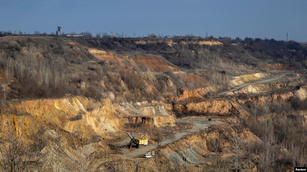 Карьер «Завальевский графит». Завалья, Кировоградская область Украины. Февраль 2025 г. 
