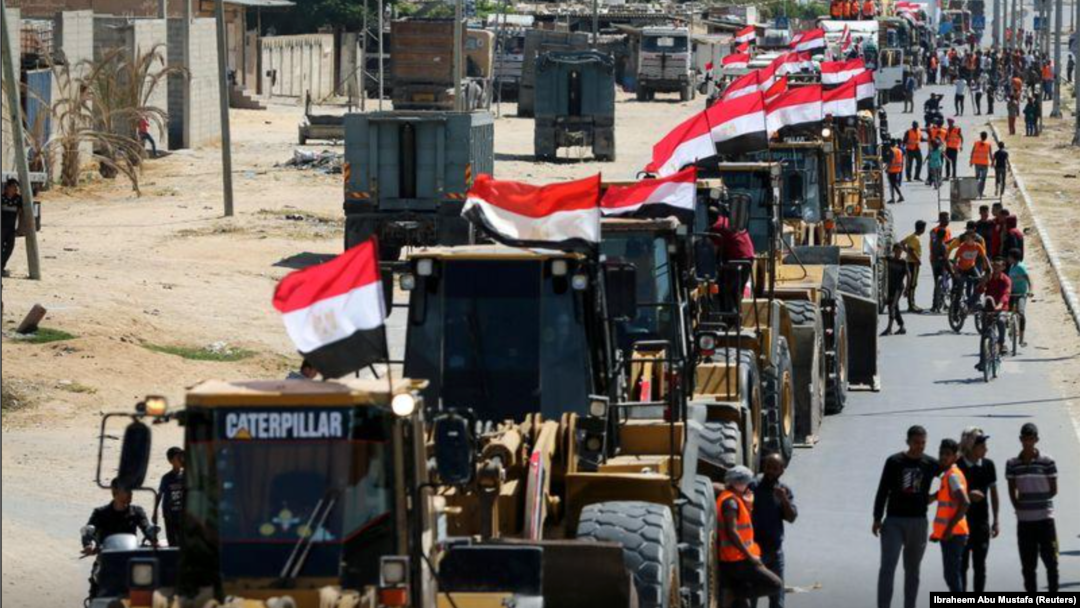 Ibikoresho vyo kwubaka Misiri yarungitsemu ntara ya Gaza