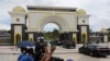 Malaysian Prime Minister Muhyiddin Yassin arrives at the National Palace in Kuala Lumpur