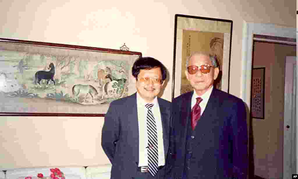 1991年5月在纽约采访张学良将军