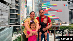 Familia nicaragüense ganó la residencia permanente en EEUU tras participar en una lotería de visas. [Cortesía]