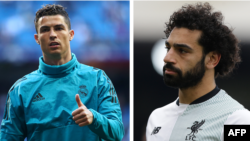 Cristiano Ronaldo et Mohamed Salah