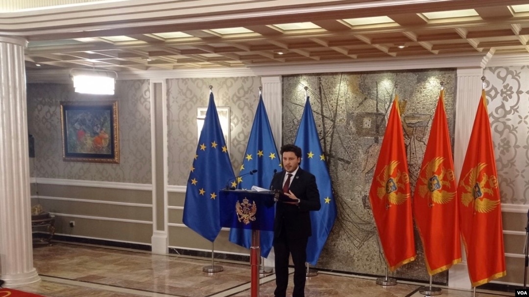 Montenegro, Podgorica, Dritan Abazovic mandatary of the new Monnegerin government