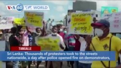 VOA60 World - Sri Lanka: Thousands of protesters took to the streets nationwide